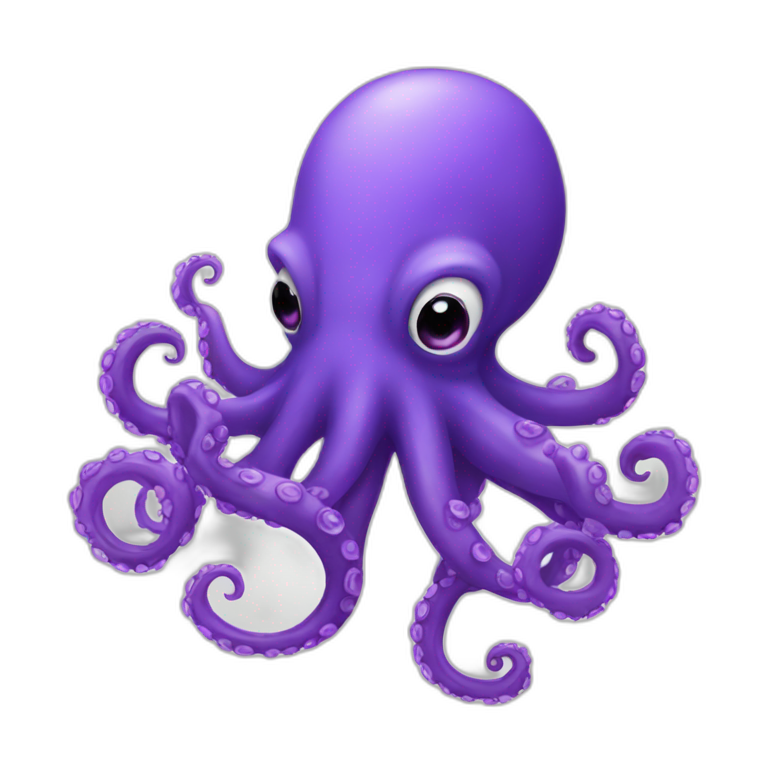Purple octopus emoji