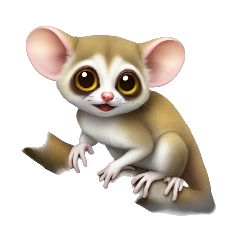 Cute Mouse lemur emoji