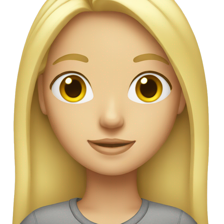 blonde girl standing emoji