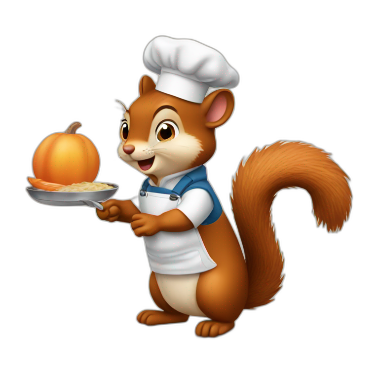 Squirrel cook emoji