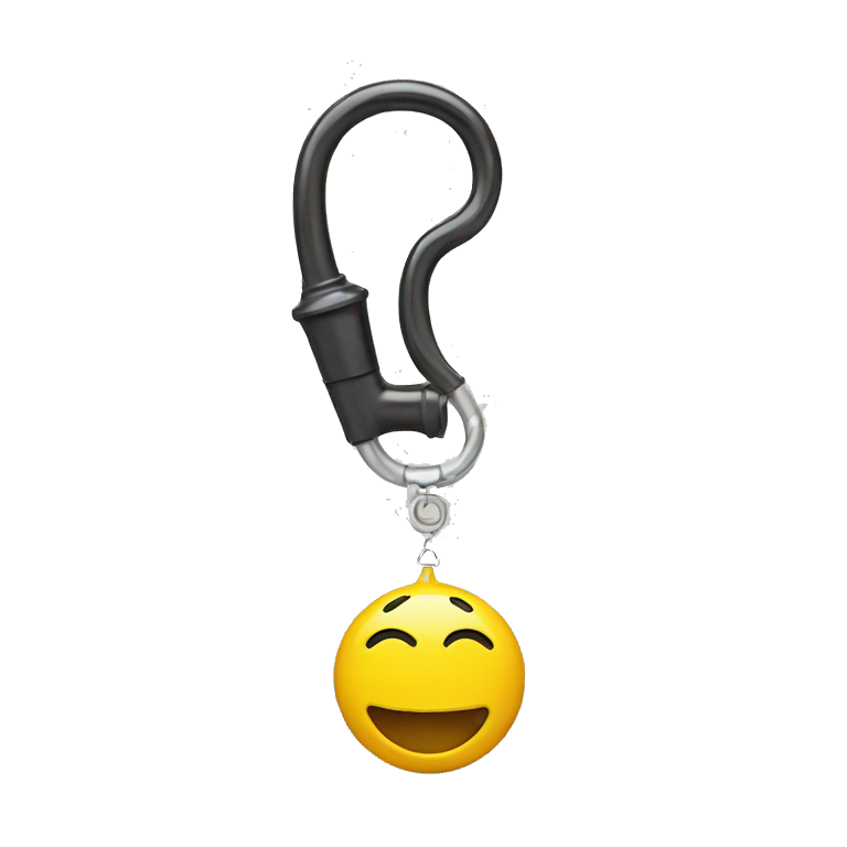 Smiley face with whistle emoji