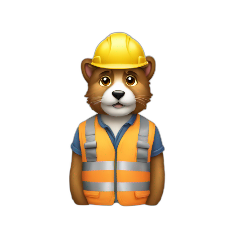 furry construction worker emoji