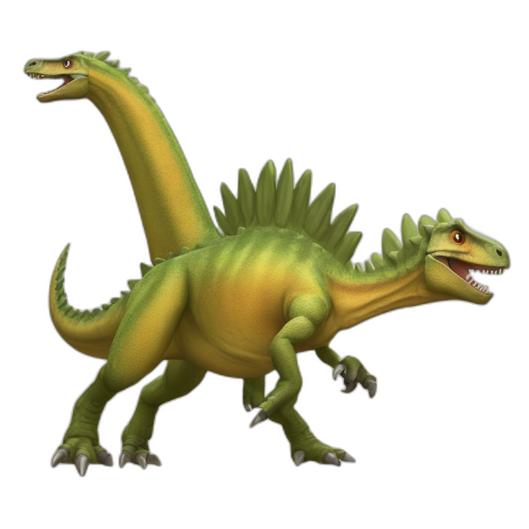 Stegosaurus Deinonychus battle emoji