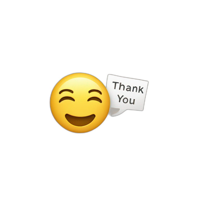 thank you emoji