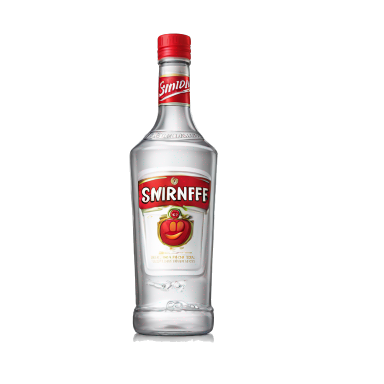 Smirnoff vodka bottle emoji