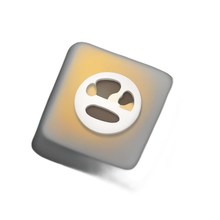 keyboard key with ⌘ symbol emoji
