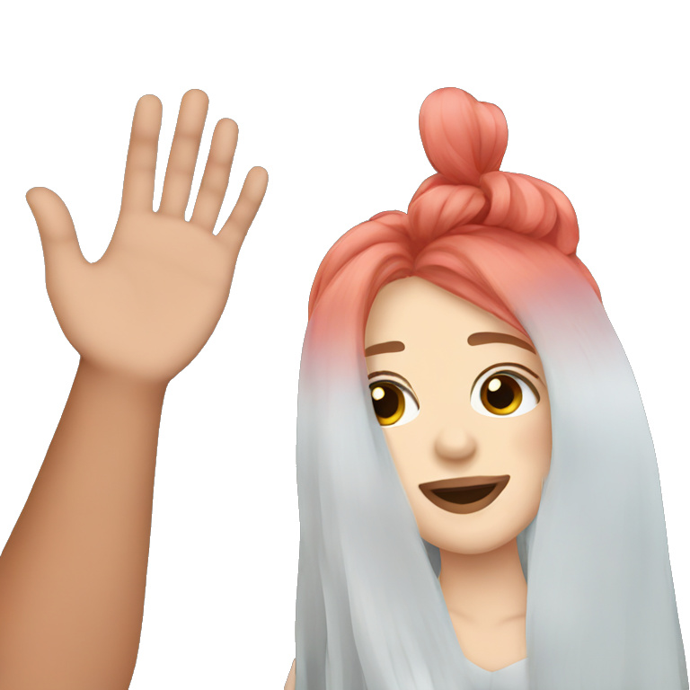 girl with pink hair emoji