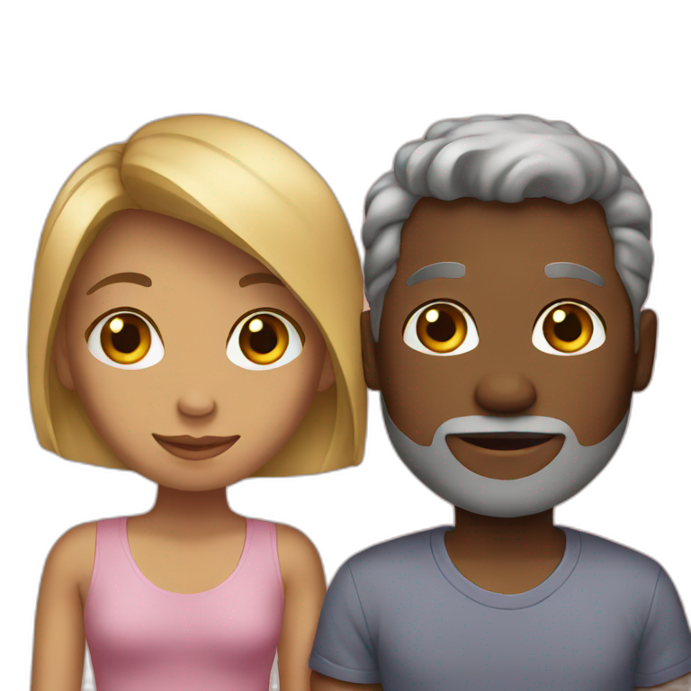 Love interracial emoji