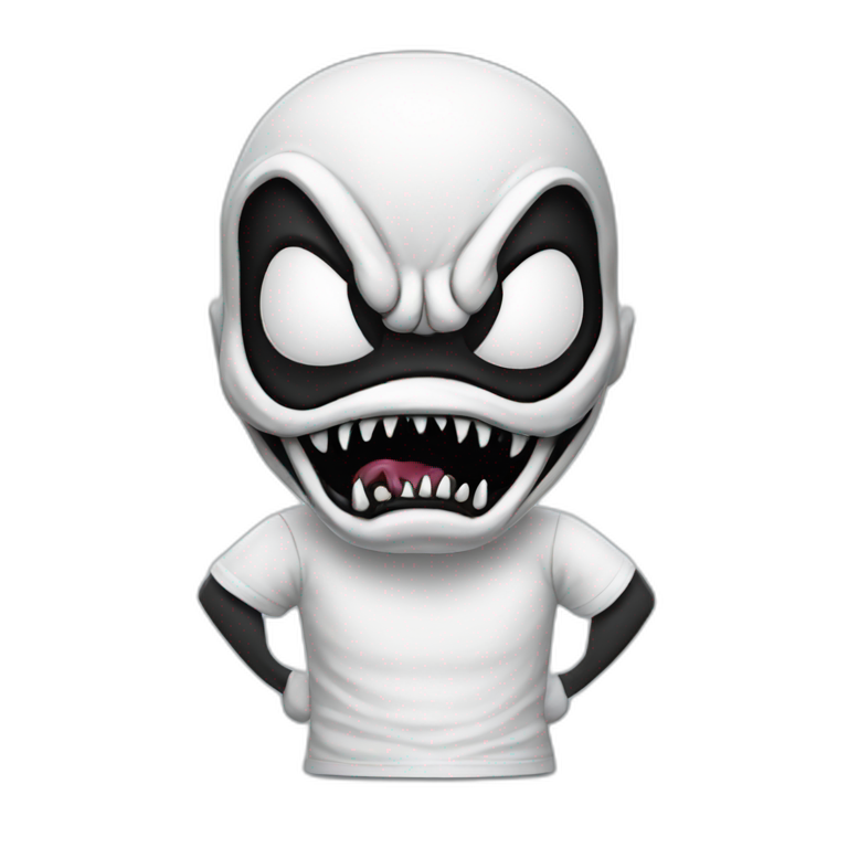 Venom wearing white tshirt emoji