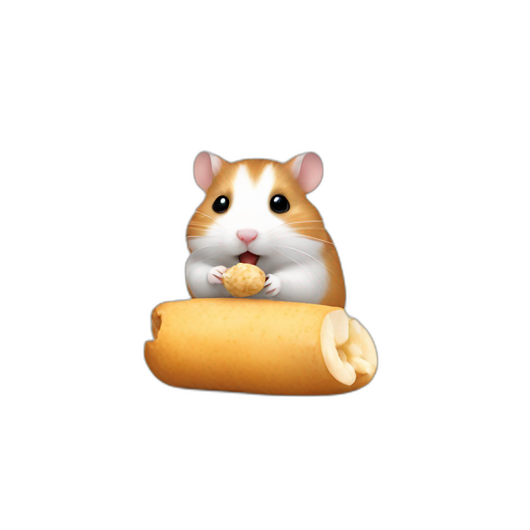 Hamster eating peanut emoji AI Emoji Generator