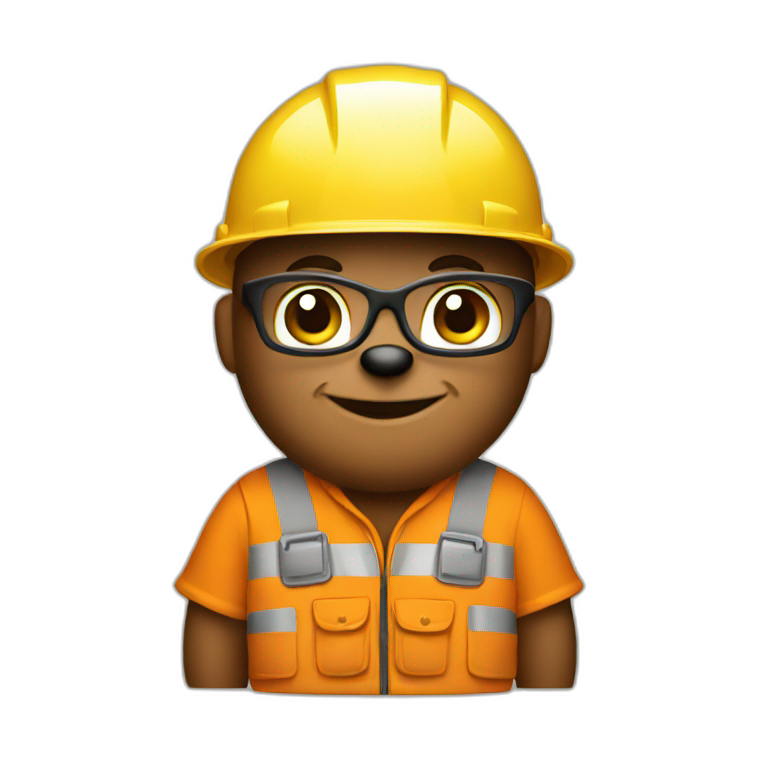 beaver construction worker emoji