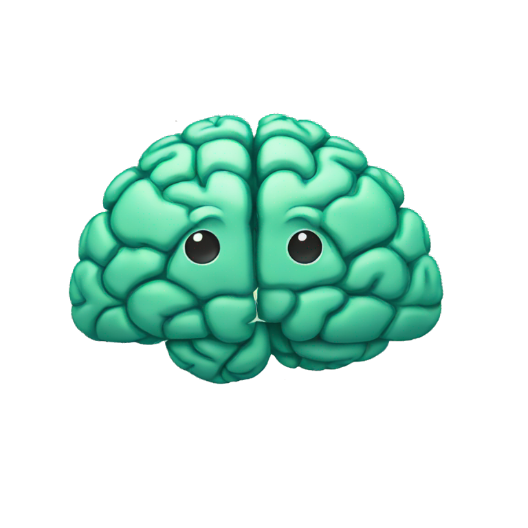 brain in a card emoji