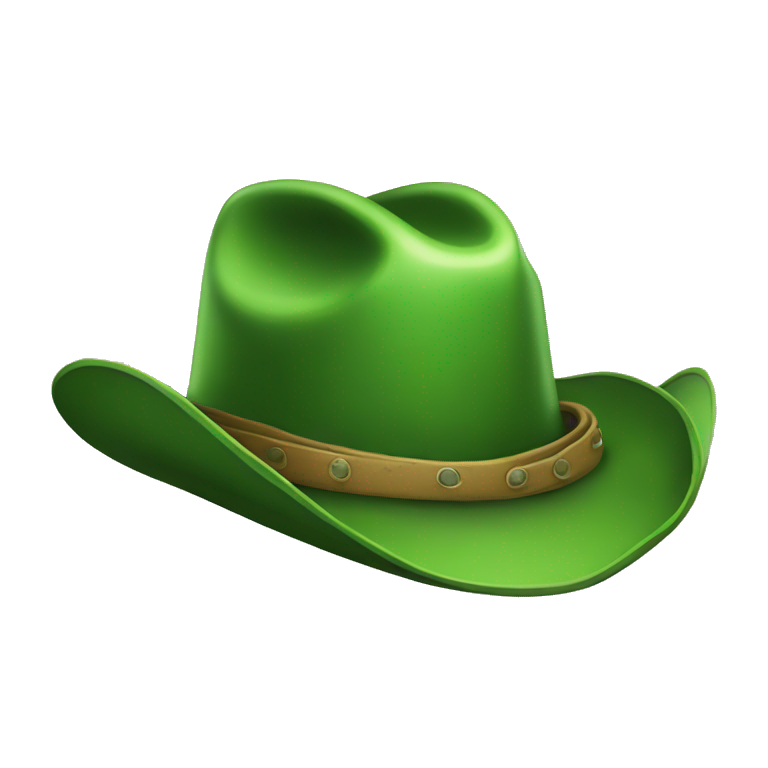 a green cowboy hat emoji