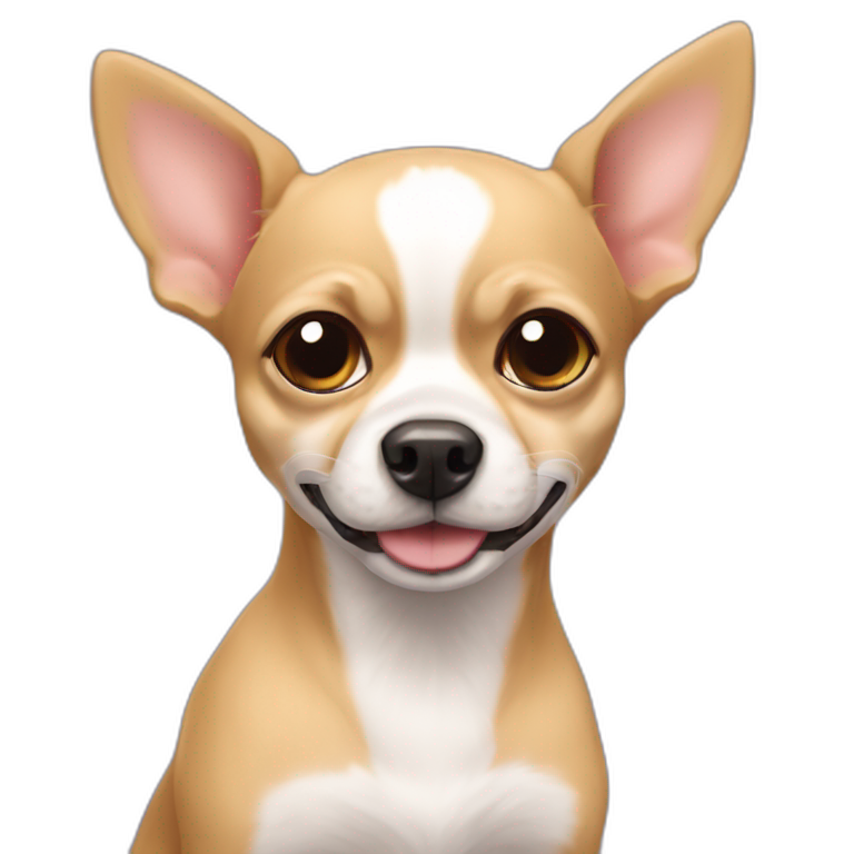 Perrito Snawzer con perrito Chihuahua emoji