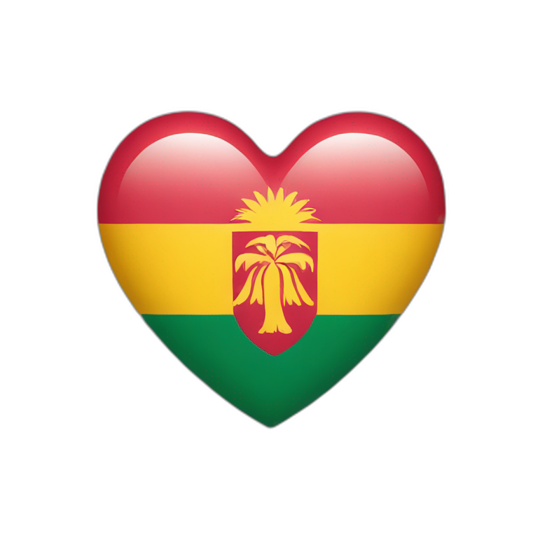 heart with srilankan flag emoji