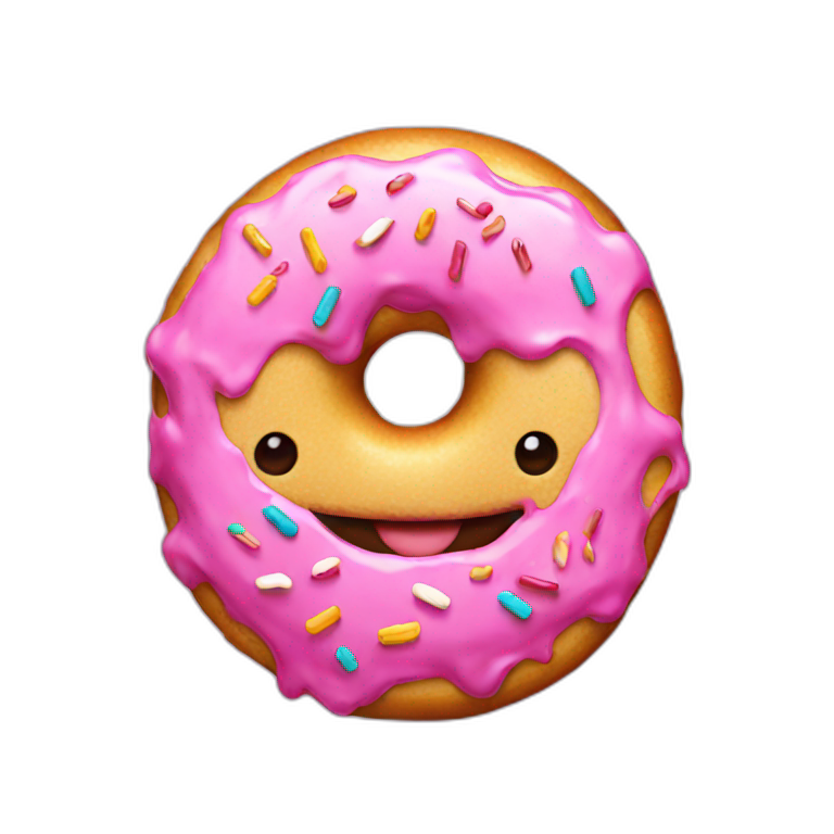 A donut gaming emoji
