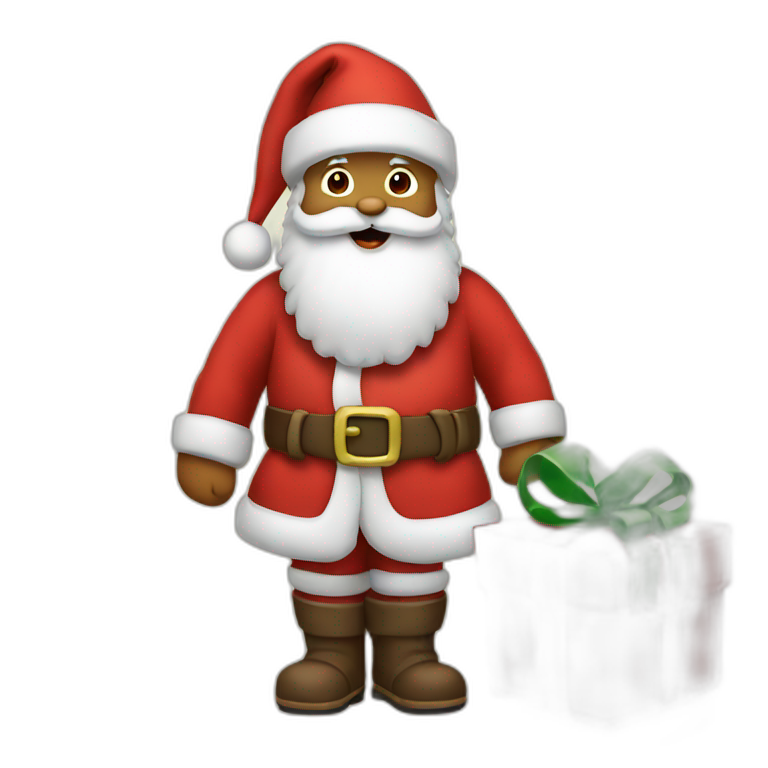 Santa Claus with presents emoji