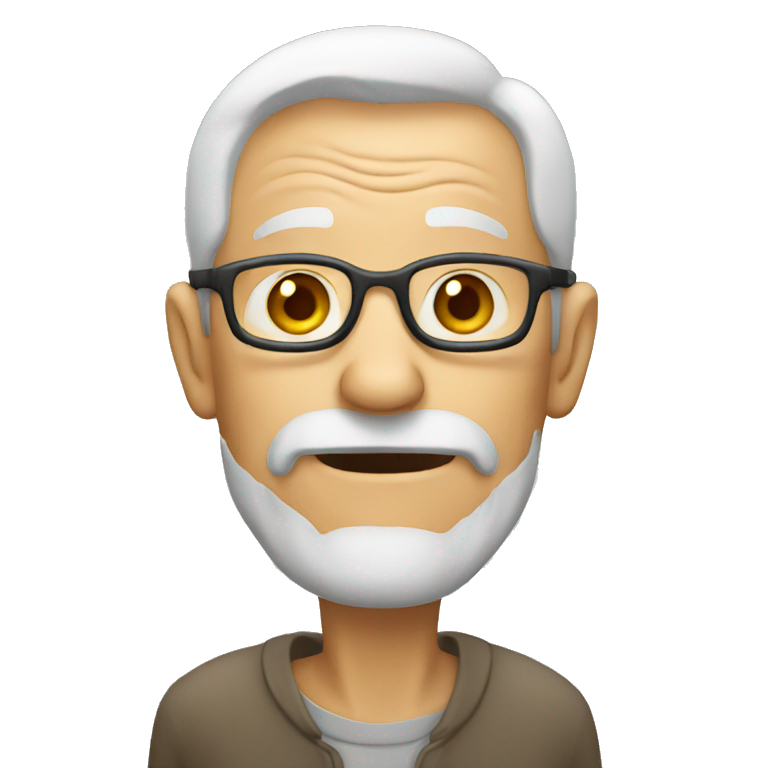 old man Talking emoji