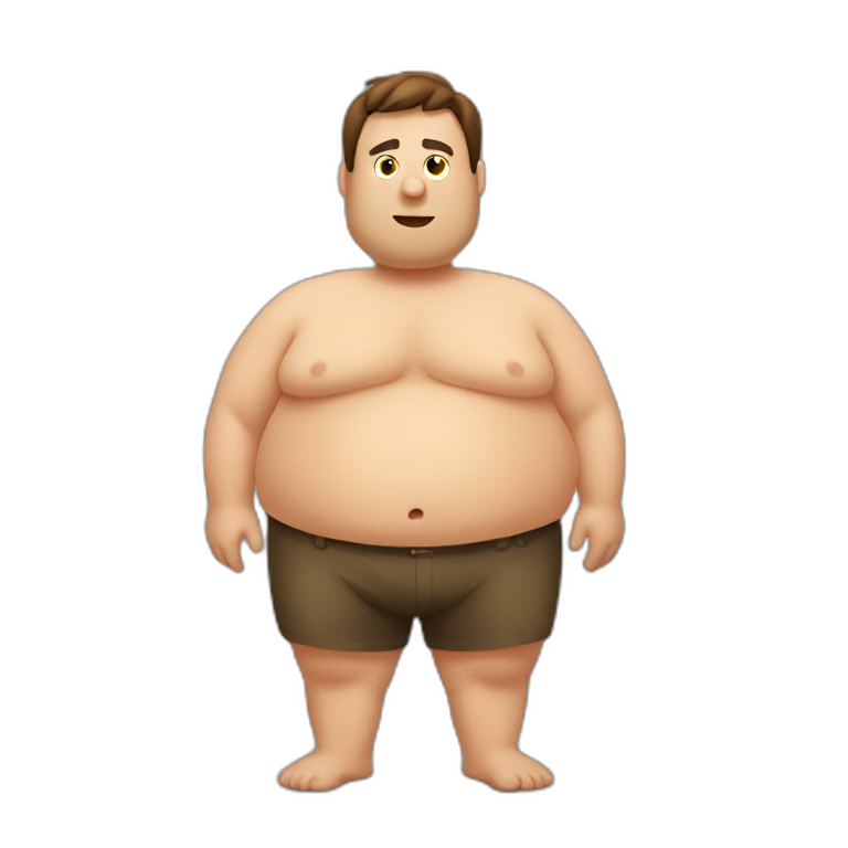 Thick-man-Stomach emoji