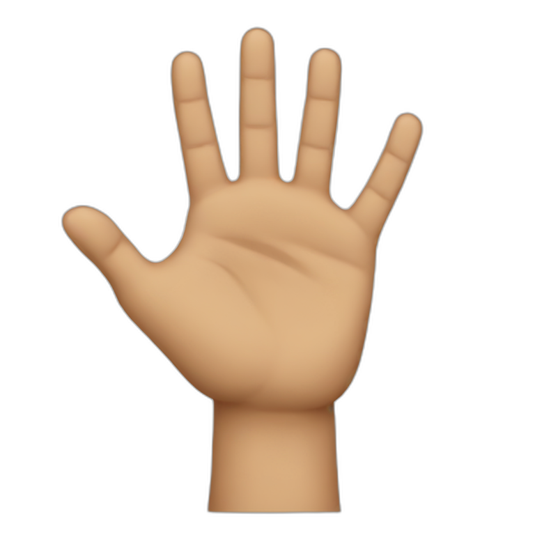 Nine finger emoji