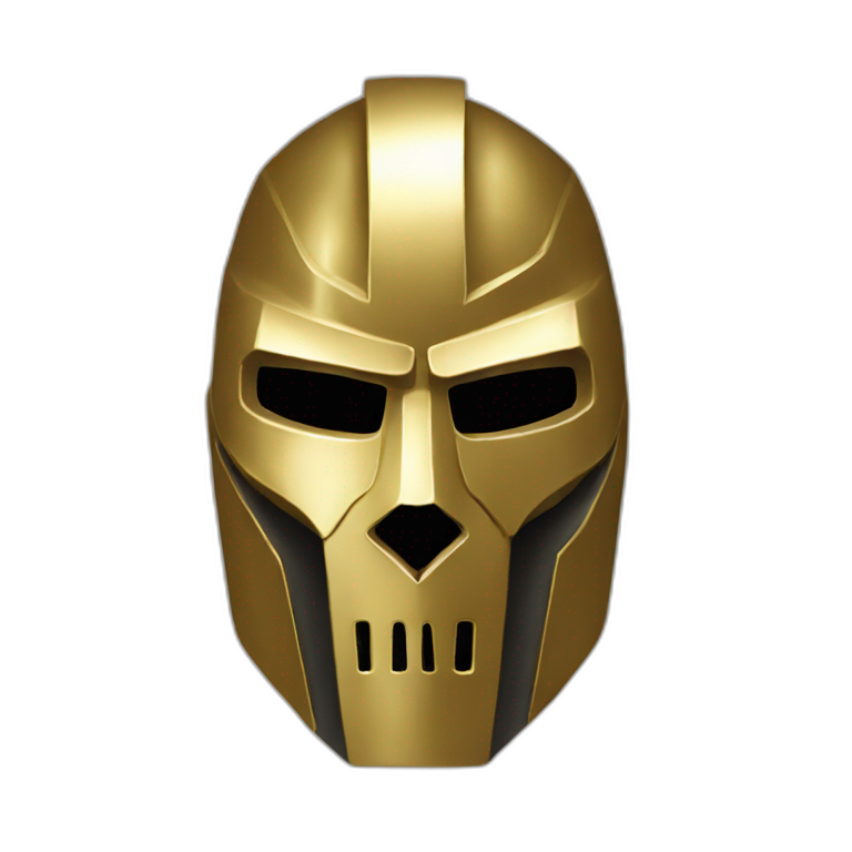 gold mf doom mask emoji