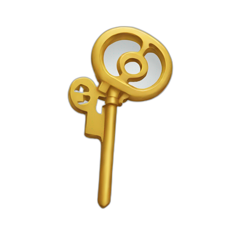 key on hand emoji