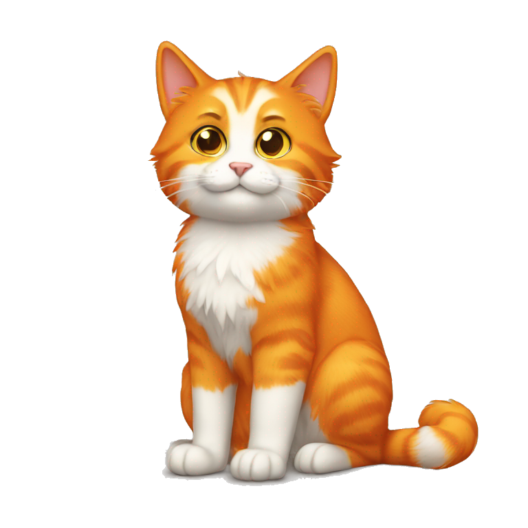 Orange furry cat emoji