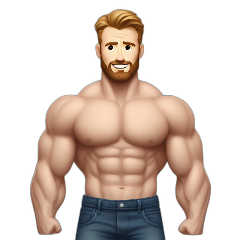 Chris Evans Bodybuilder giant emoji
