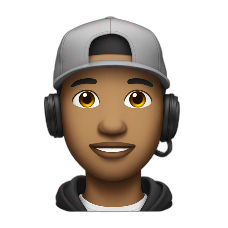 rapper mixed race emoji