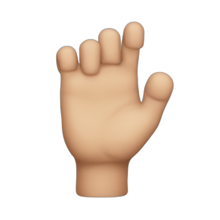 Finger down emoji