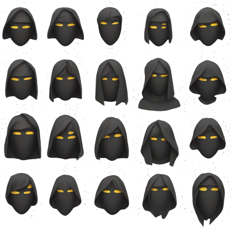 faceless masks' emoji