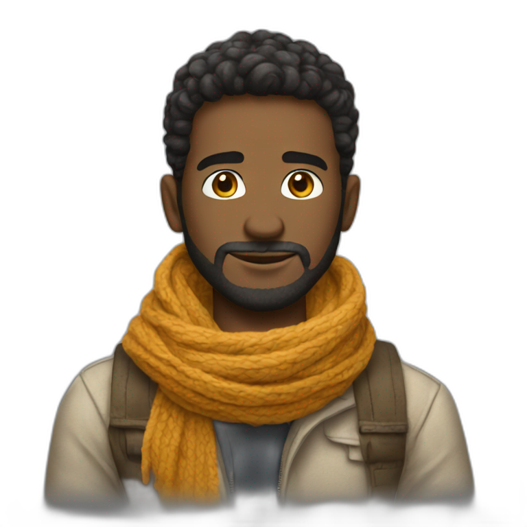 "cool scarf guy meme" emoji