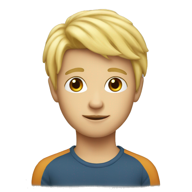 boy blonde  emoji