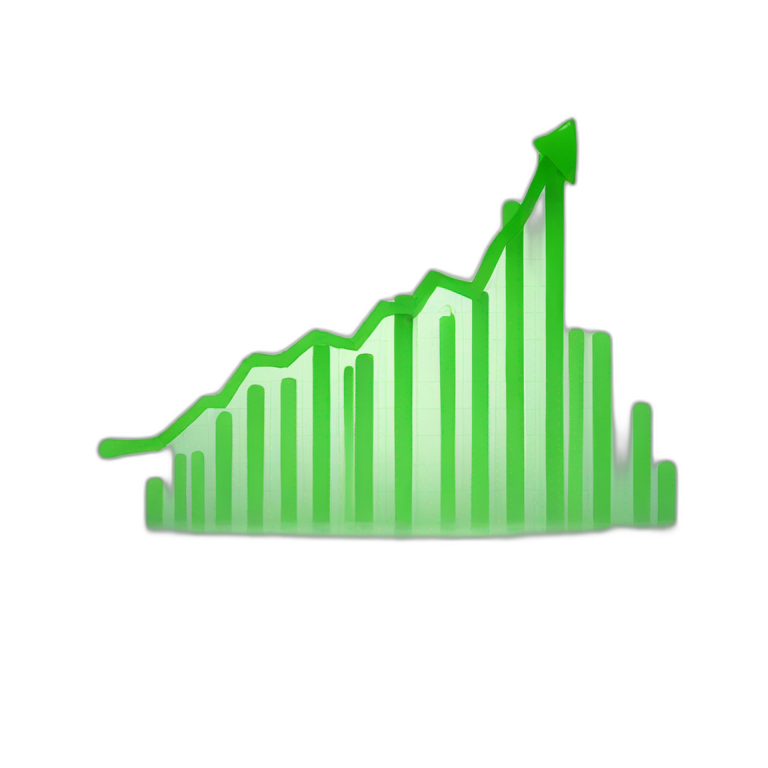 green rising chart emoji