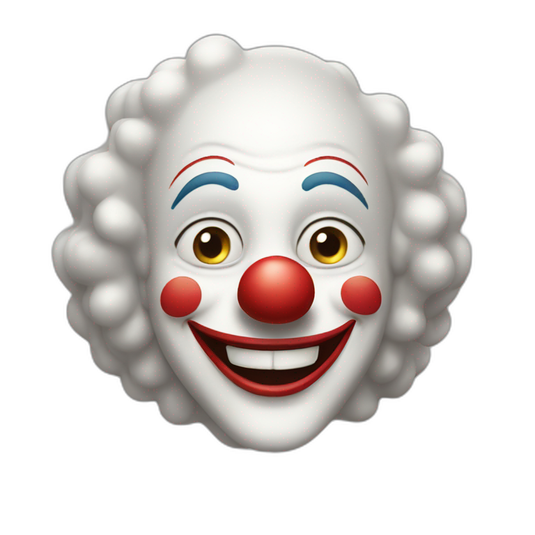 Happy clown emoji
