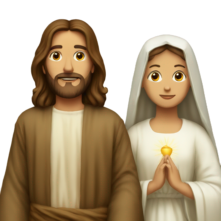Jesus and mary emoji