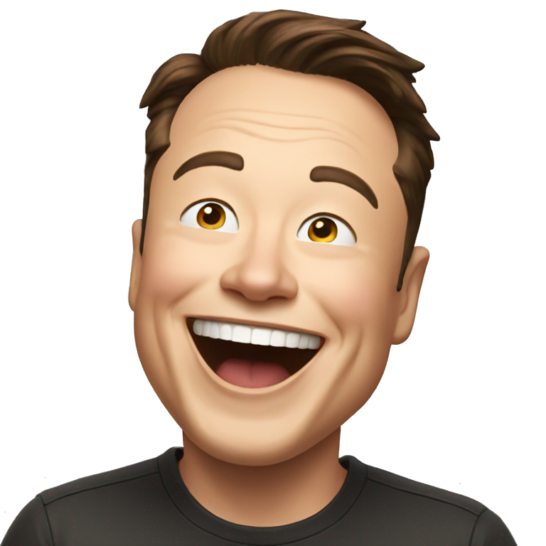 Elon musk laughing emoji