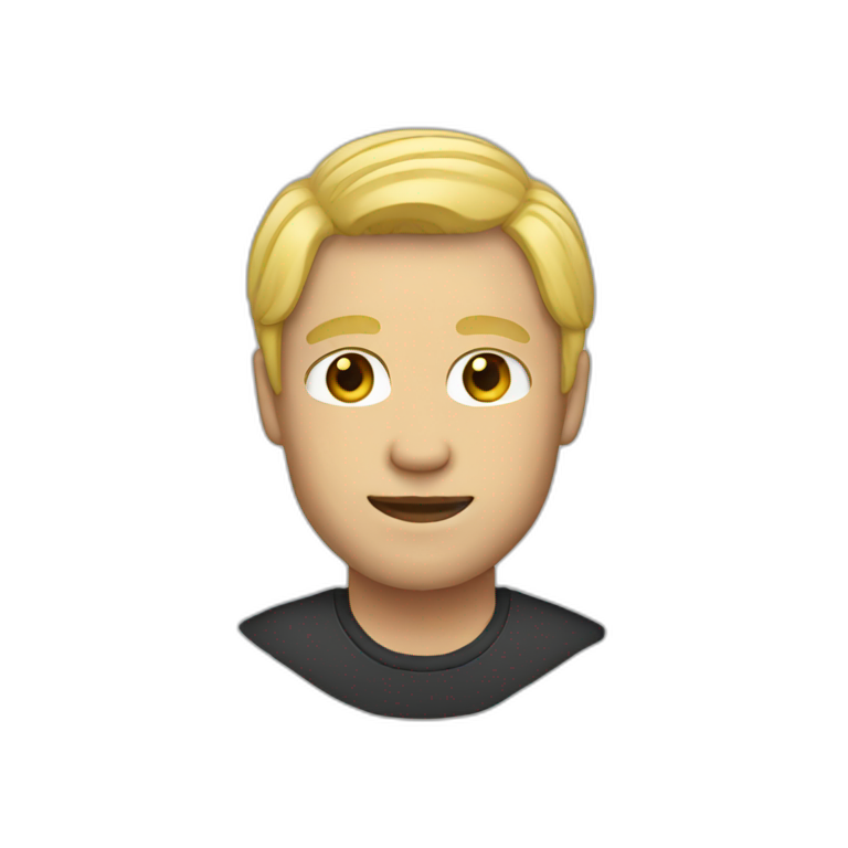 Man with blonde hair emoji
