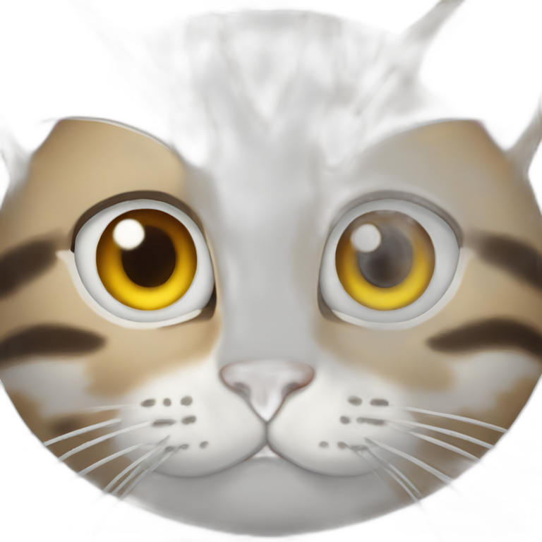 Luffy looking cat emoji