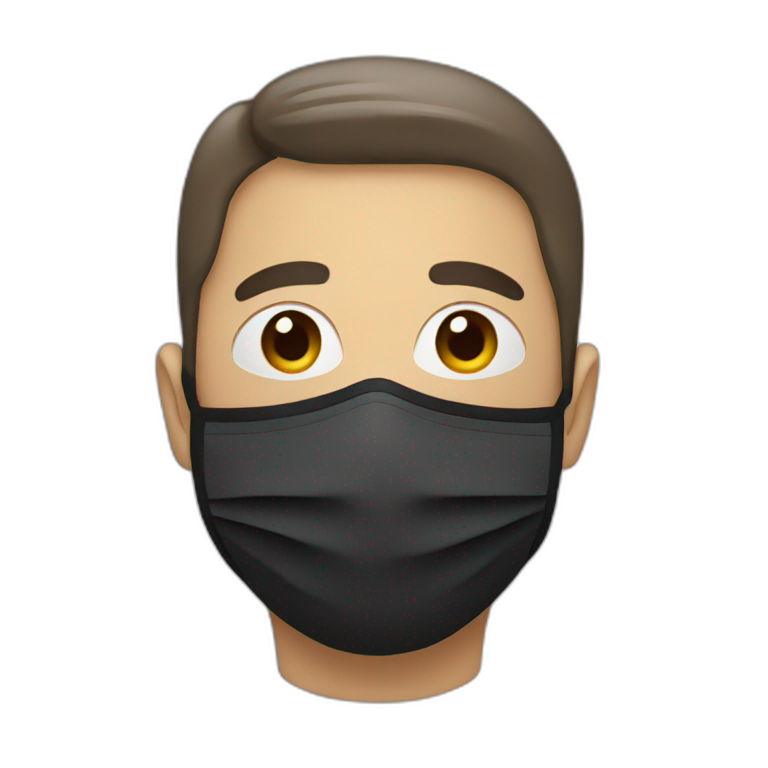 A man wear a mask  emoji