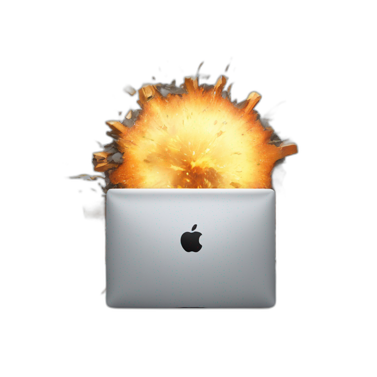 exploding-apple-imac emoji