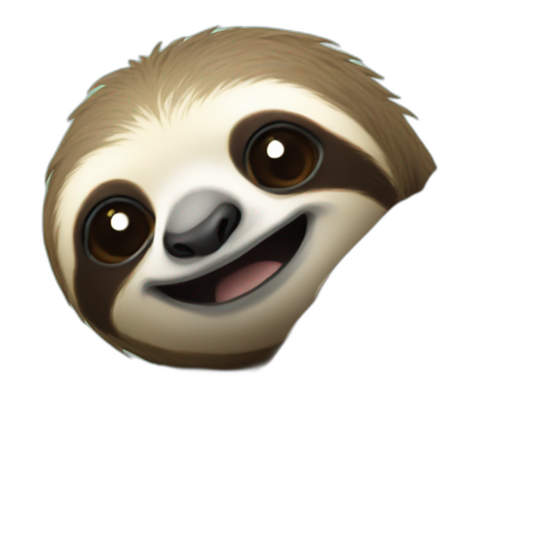 huging sloth emoji
