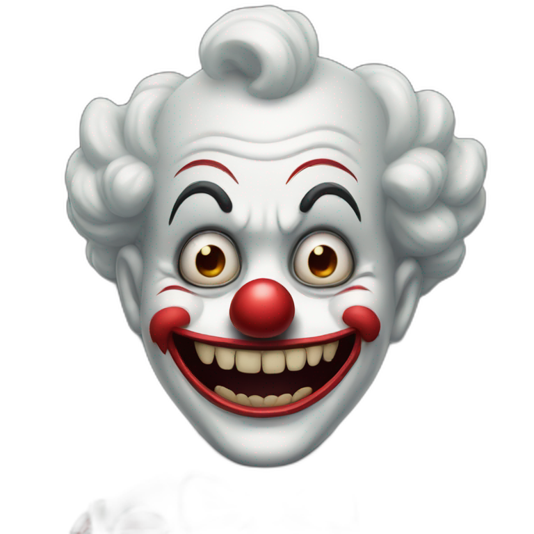horror happy clown emoji