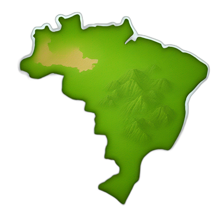 Brazil map emoji