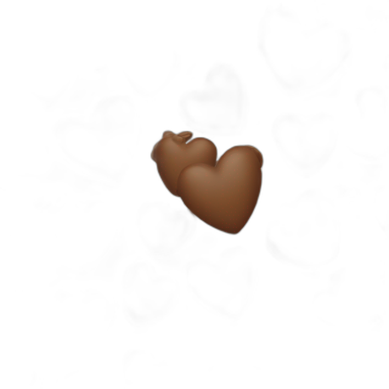 Coffees heart brown  emoji