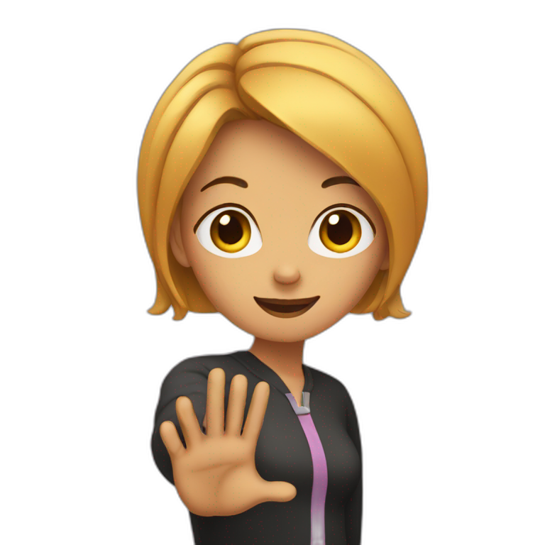 x gesture woman emoji