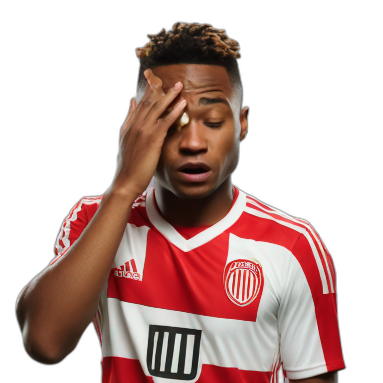 Steven Bergwijn Ajax crying | AI Emoji Generator