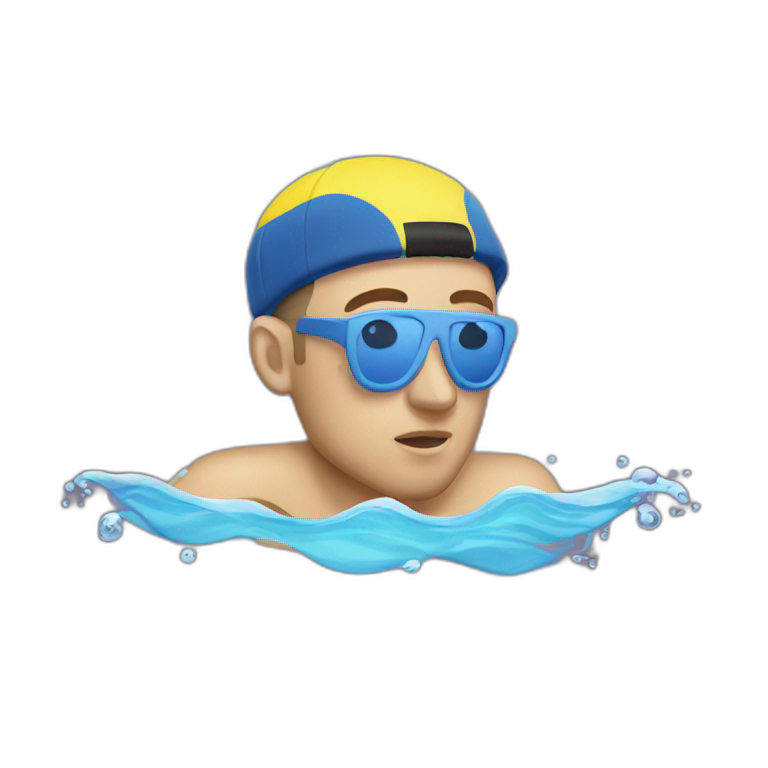 Mac Miller Swimming  emoji