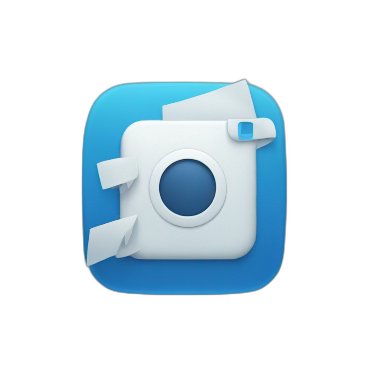 Blue Instagram certification logo emoji