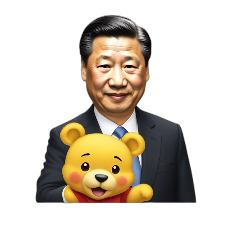 xi jinping winning the pooh emoji